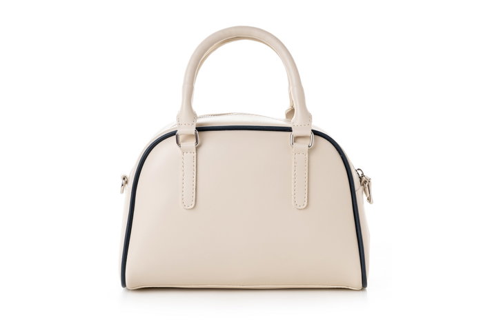 Lucky Bees Bolso de Mano Crema y Azul Oscuro